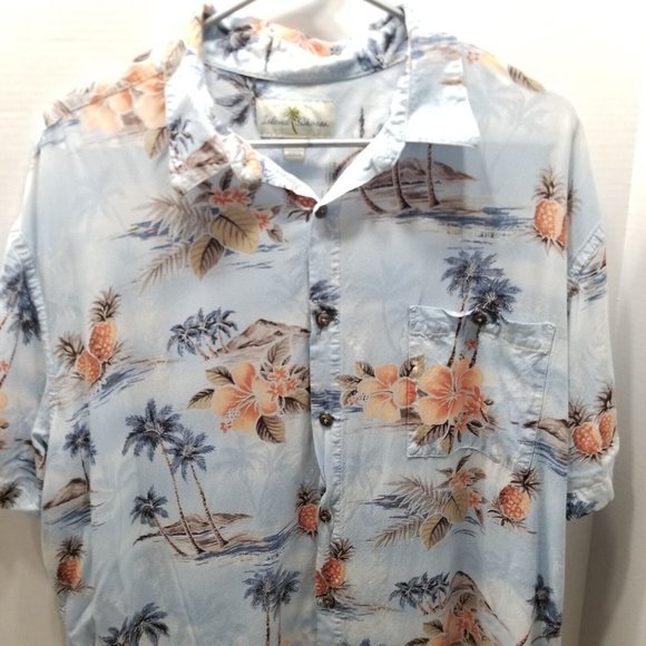 Island Shores Shirts Island Shores Mens Aloha Camp Hawaiian Shirt